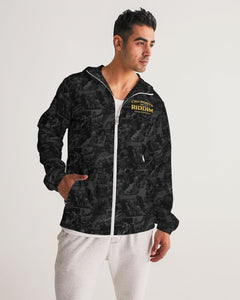 Cali Roots Riddim Collection All Over Print Men's Windbreaker Jacket