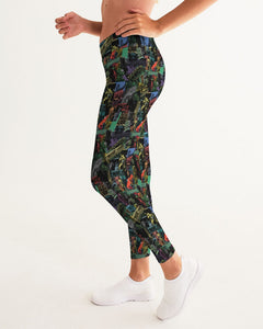 Cali Roots Riddim Collection All Over Print Women's Yoga Pants