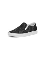 Load image into Gallery viewer, Cali Roots Riddim Black All Over Print Design Men&#39;s Slip-On Canvas Shoe