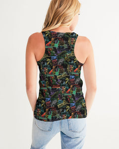 Cali Roots Riddim Collection All Over Print Women's Sports Tank
