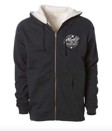 Mystic Theatre hoodie with sherpa lining